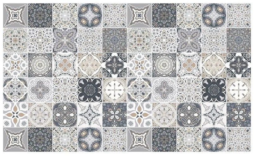 Sada 60 dekoratívnych samolepiek na stenu Ambiance Fernando, 15 × 15 cm
