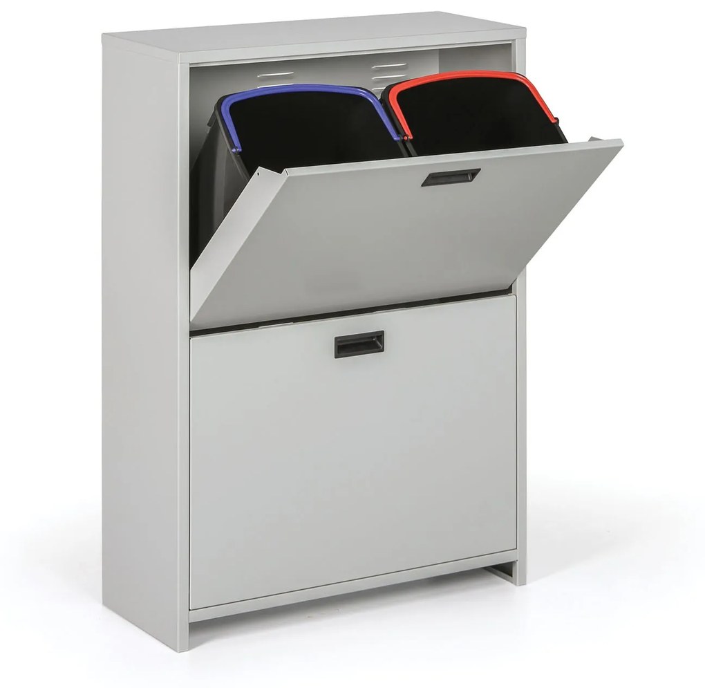 Zostava skrinky a 4 košov na triedený odpad, 4 x 20 litrov