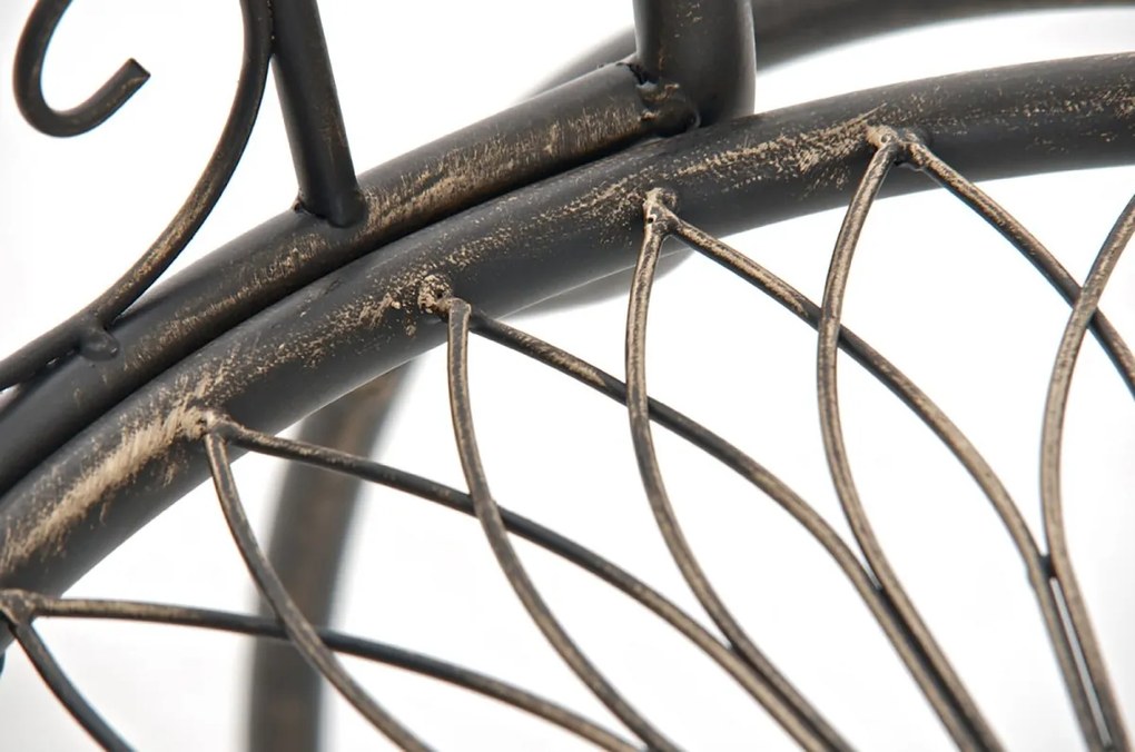 Kovová stolička Sheela s područkami (SET 2 ks) - Bronzová