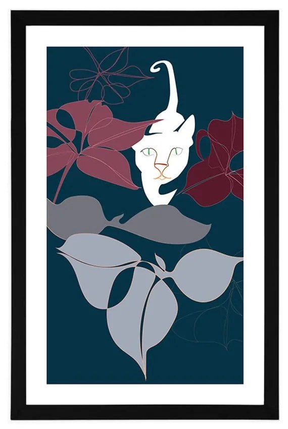 Plagát s paspartou dobrodružstvo v džungli - 30x45 white