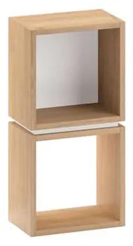 Nízka knižnica Houseland Lofty 2 dub safírový/biely