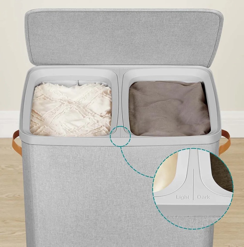 Koš na prádlo Vilém 170 L šedý