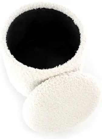 SADA 2x Taburet CANCUN pr. 31/38 cm biela/hnedá