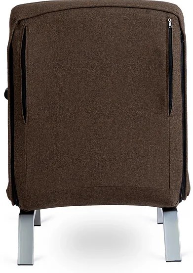 Kreslo pohovka rozkladacia PRATO hnedá - vintino.sk