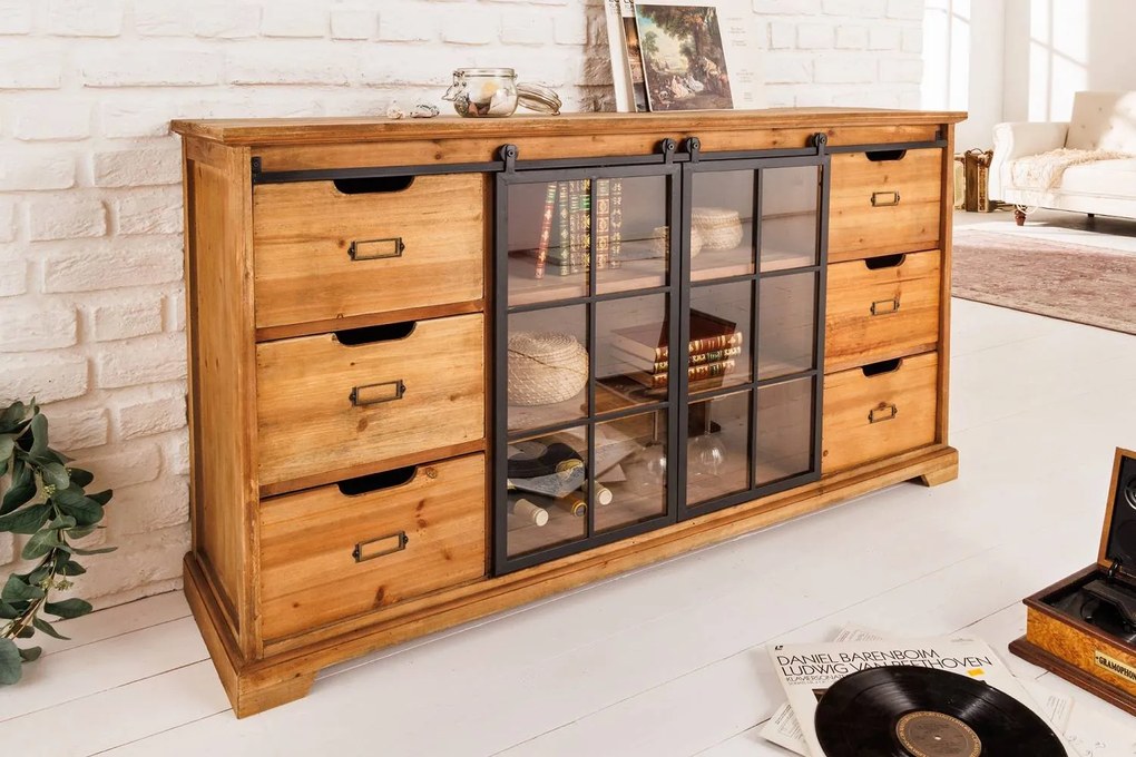 Dizajnová komoda Santuzza 148 cm jedľa