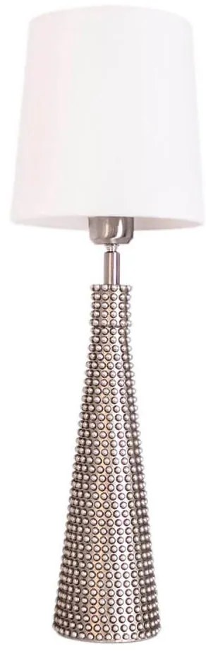 ByRydens 4002090-6508 - Stolová lampa LOFTY 1xE27/5W/230V biela/strieborná