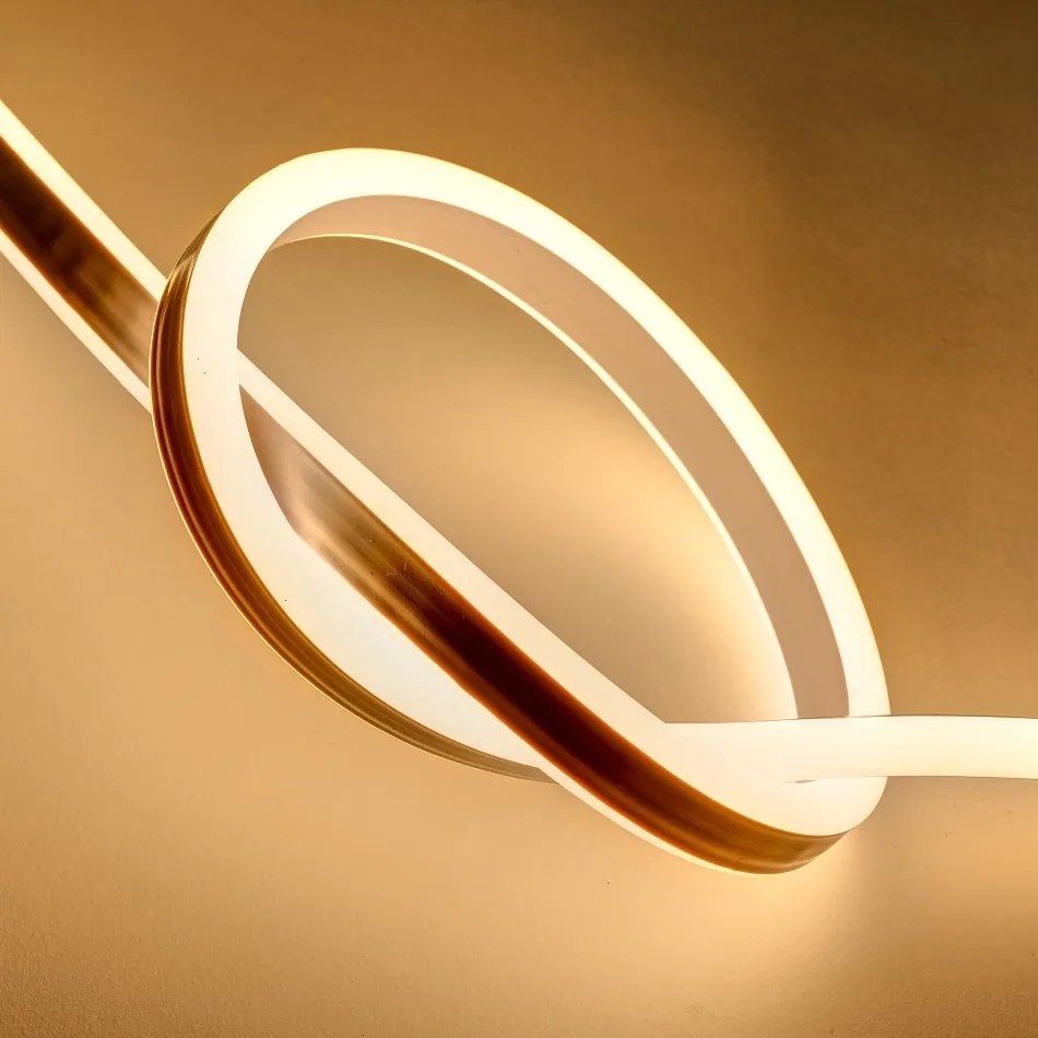 DECOLED Dvoustranný LED Neon, teple bílá, IP44, 50 m