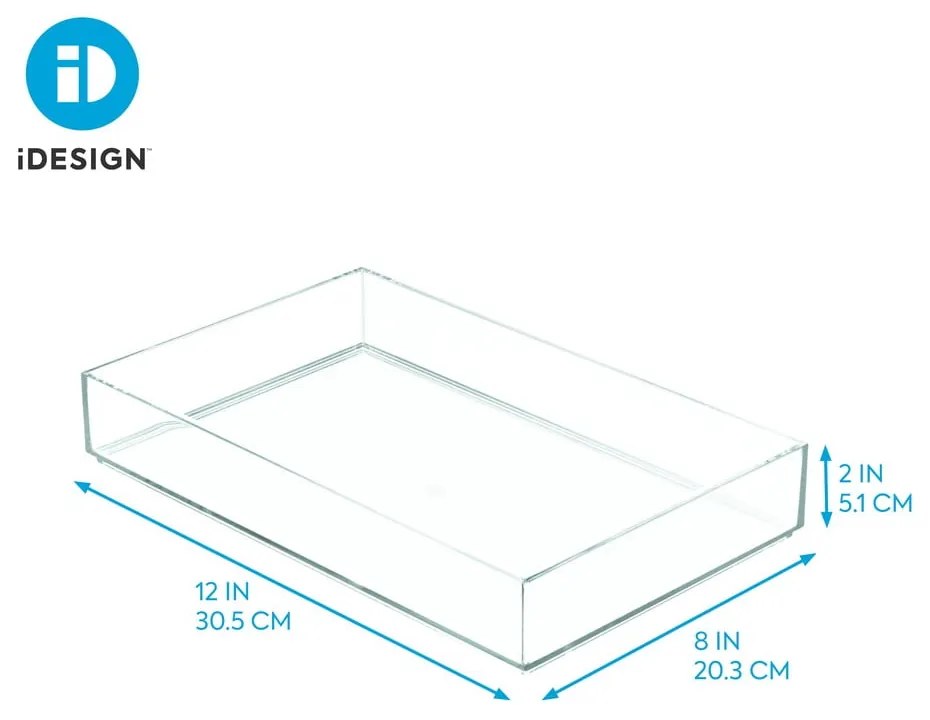 Stohovateľný organizér iDesign Clarity, 30,5 x 20 cm