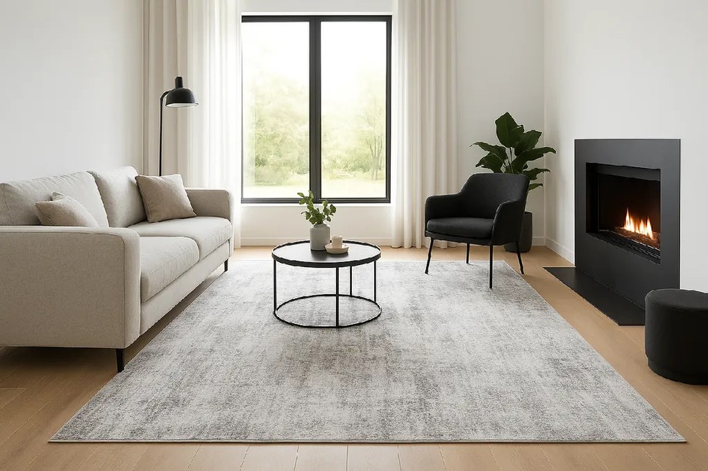 TA Koberec 240640-6 BARI PRINT Sivý Obdĺžnikový Rozmer: 200x300 cm