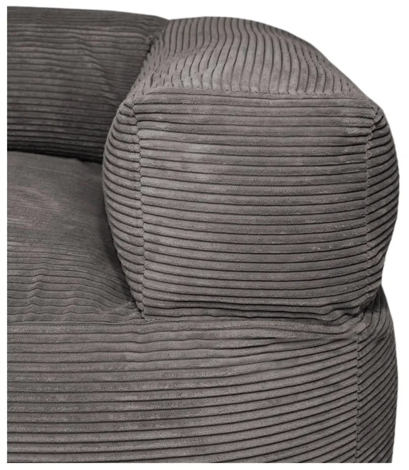 Čierny menčestrový sedací vak Sofa MooG – SLOWDOWN