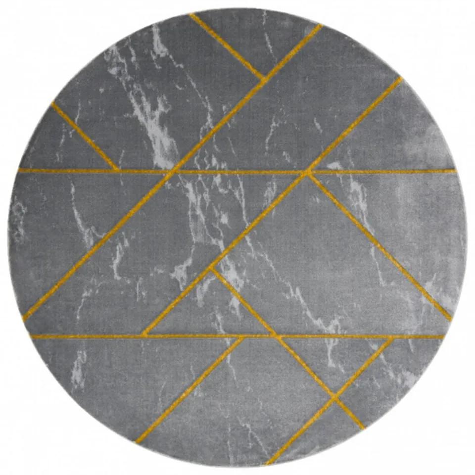 Kusový koberec Perl šedý kruh 200cm