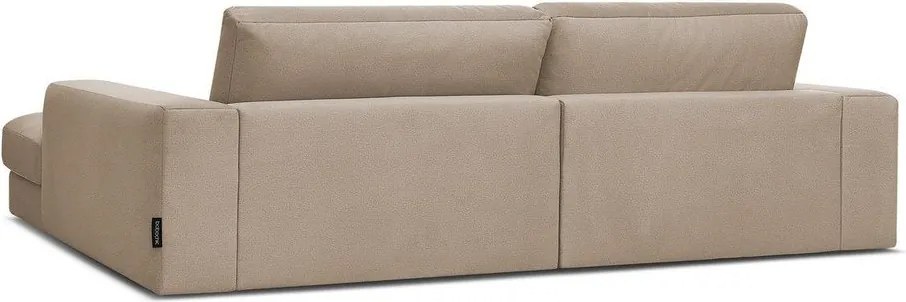 Taupe zamatová rohová pohovka (pravý roh/s leňoškou) Sierra – Bobochic Paris