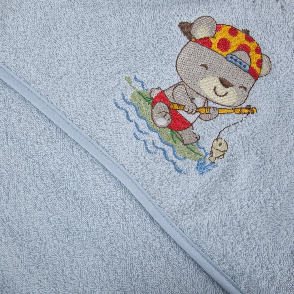 DETSKÝ BAVLNENÝ UTERÁK BABY51 50X90 CM MODRÁ