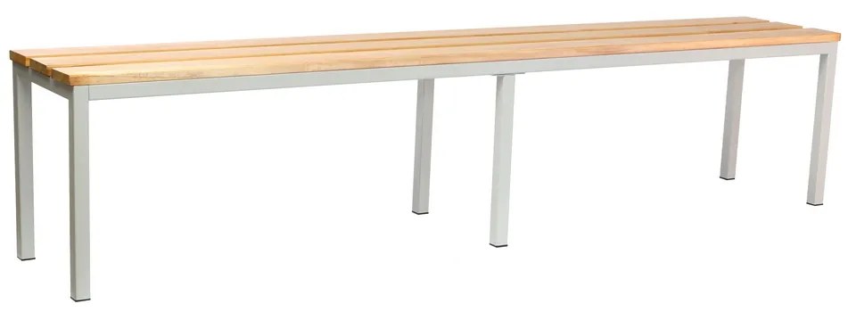 Lavica do šatne 200 x 35 x 45 cm, sivá - ral 7035