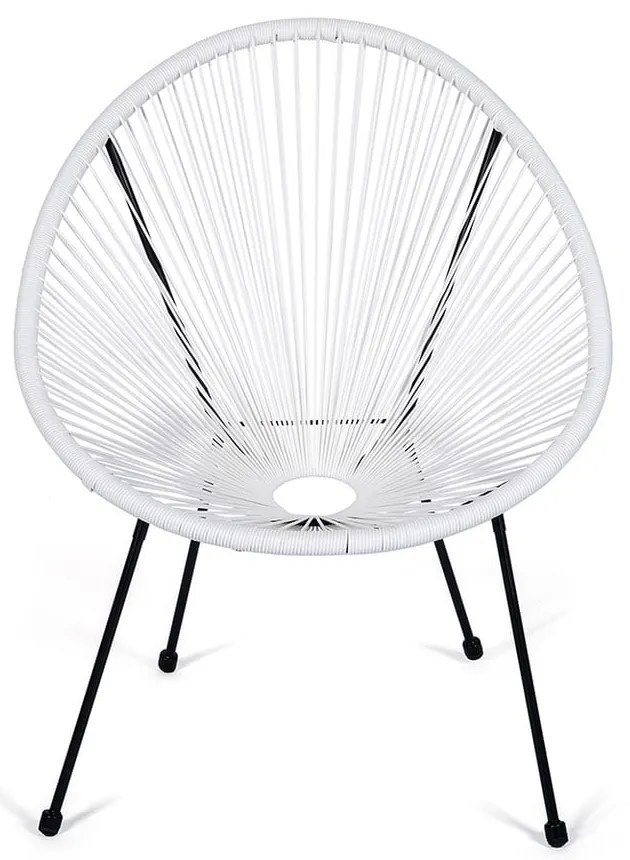 Biele kovové/plastové záhradné kreslo Avocado Comfort – Bonami Selection