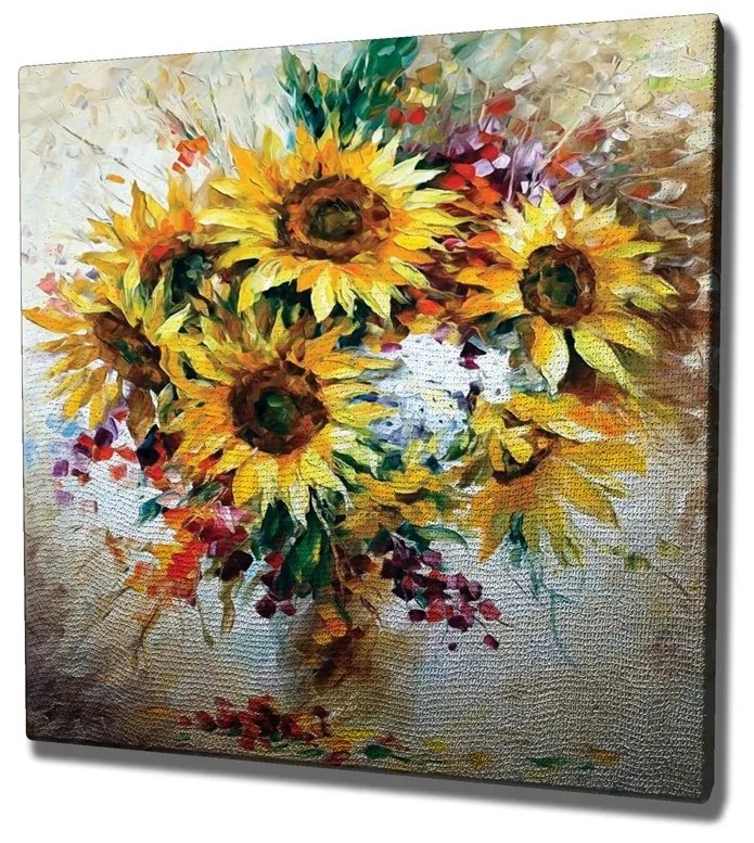 Obraz na plátne Sunflowers KC265 45x45 cm