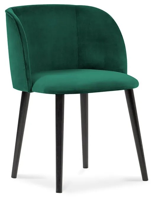 Zelená Zamatová stolička Aurora dĺžka 55 × šírka 56 × výška 80 cm WINDSOR & CO