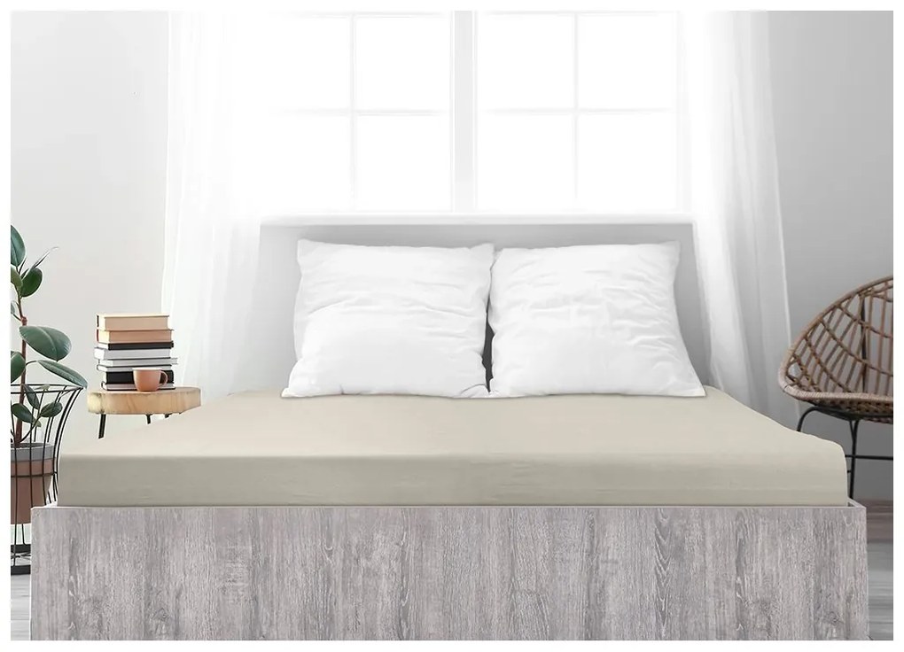 Jersey plachta ALVORA 180x200 cm béžová