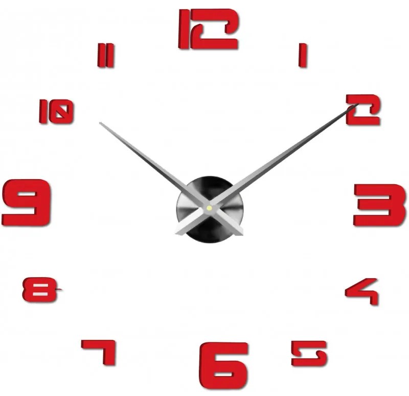 Moderné nalepovacie nástenné hodiny | 3D hodiny 12S021 Wall clock HEU+