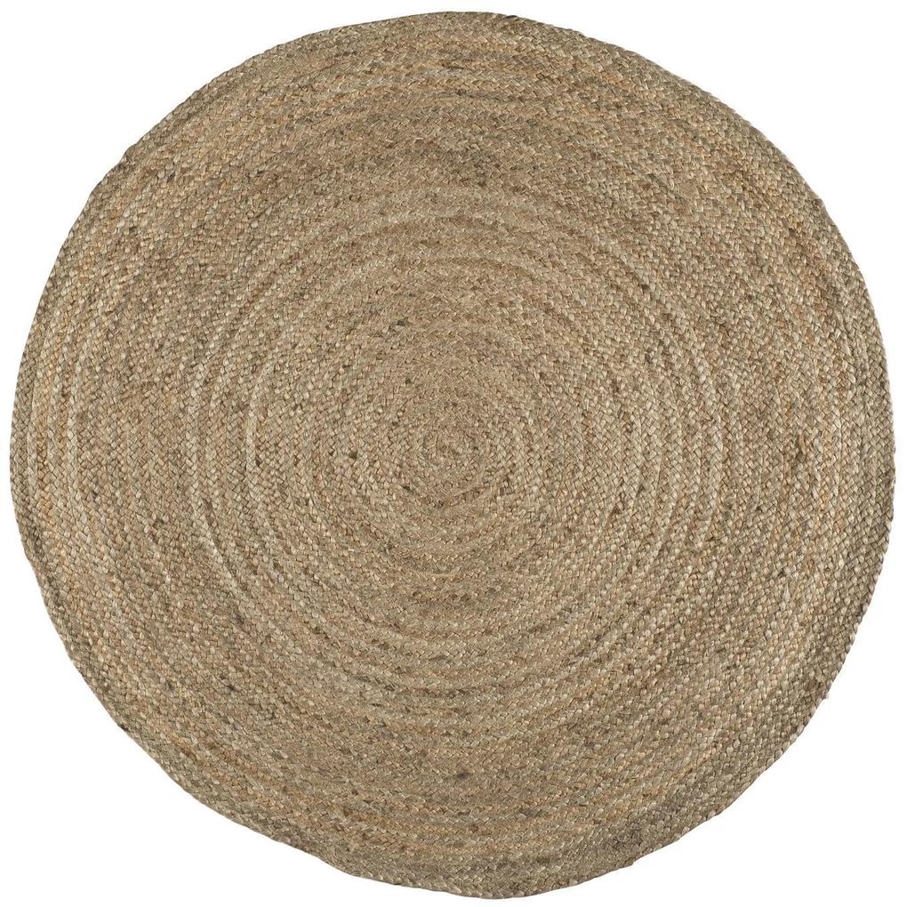IB LAURSEN Okrúhly jutový koberec Natural Jute 120 cm