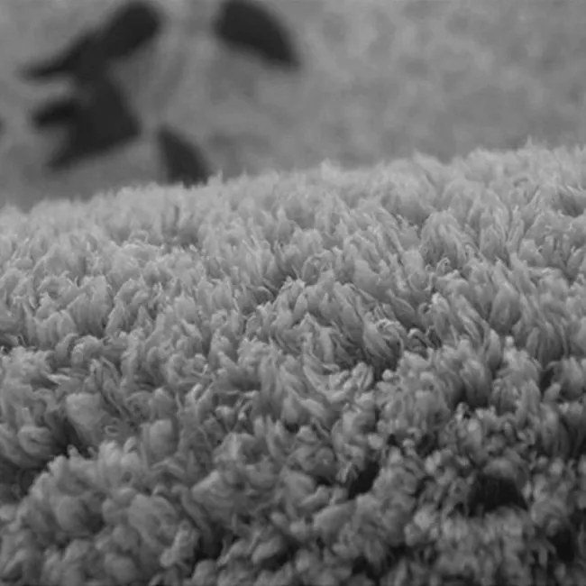 Protišmykový koberec ALPACA sivý kruh