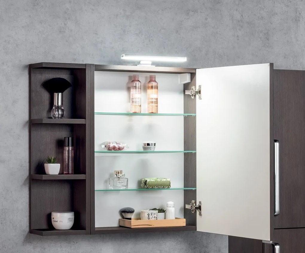 Sapho Sapho, RIWA galérka s LED osvetlením, 60x70x17cm, dub Alabama, RIW060-0022