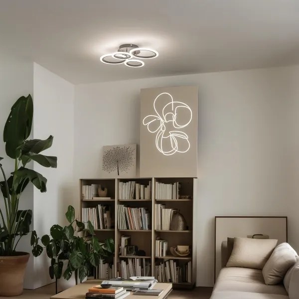 Brilagi - LED Stmievateľný prisadený luster ORBITS LED/50W/230V 3000-6500K + DO