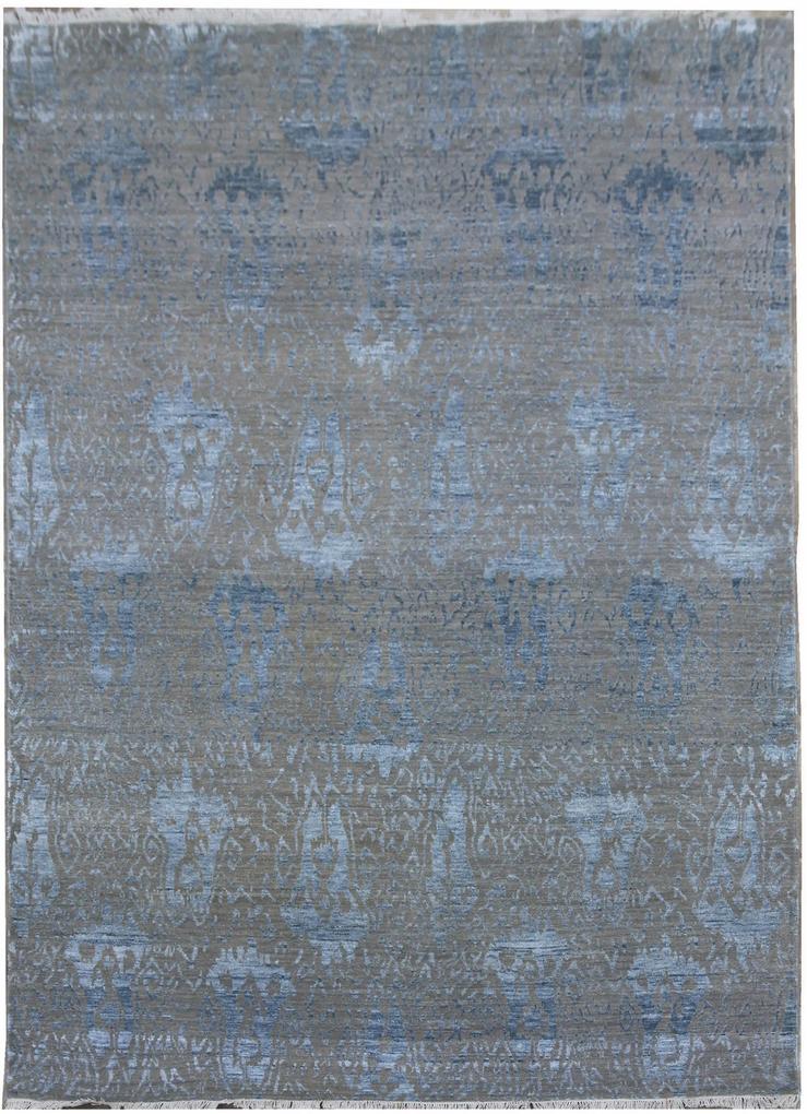 Diamond Carpets koberce Ručne viazaný kusový koberec Diamond DC-EKT 10 Silver / blue - 365x550 cm