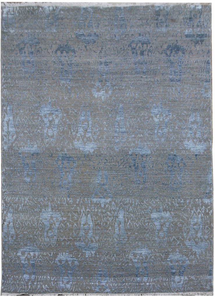 Ručne viazaný kusový koberec Diamond DC-EKT 10 Silver / blue, 245x305, modrá, chodba / predsieň, Diamond Carpets India