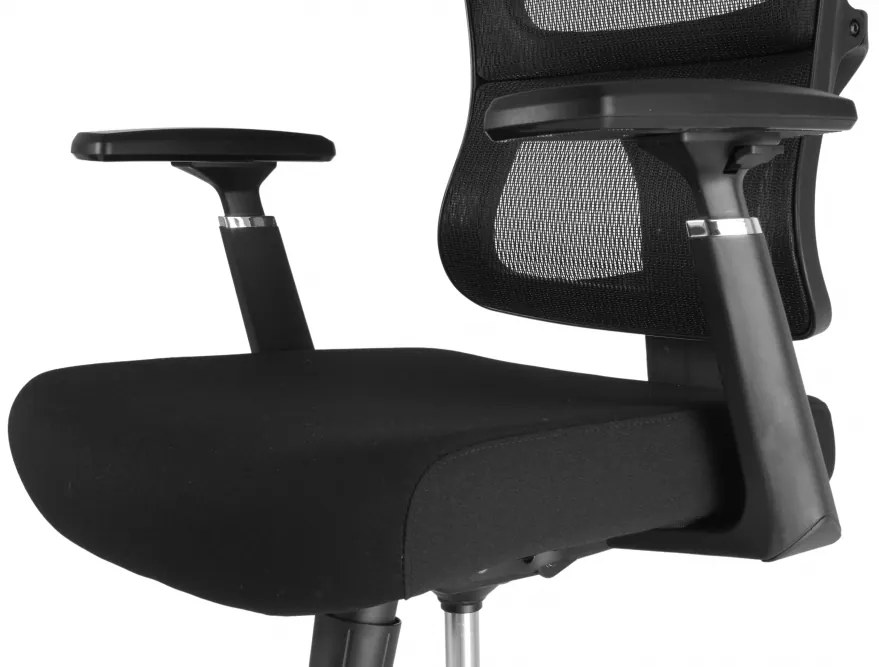 Kancelárska ergonomická stolička Neoseat BROOKE — čierna, nosnosť 150 kg