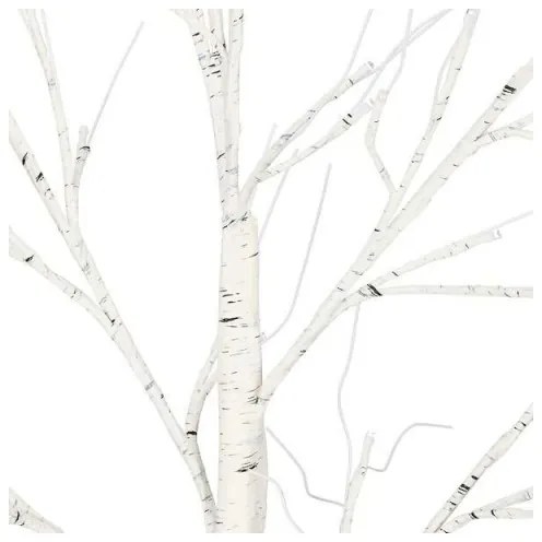 SPRINGOS LED stromček Breza - 120cm, 48LED, IP44, teplá biela