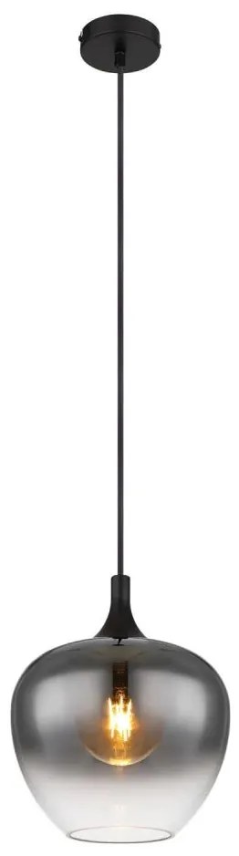 Globo 15548H - Luster na lanku MAXY 1xE27/40W/230V pr. 24 cm čierna