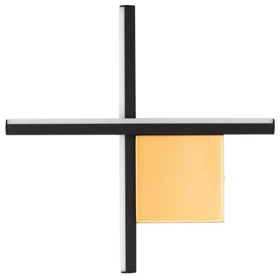 Dizajnové nástenné svietidlo Cross 30 zlatá