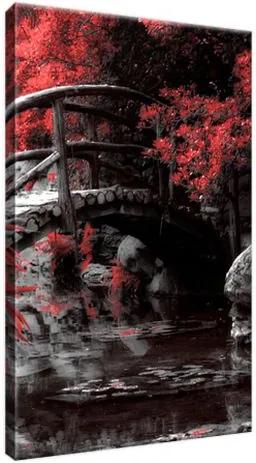 Obraz na plátne Červená Japonská záhrada 20x30cm 2541A_1S