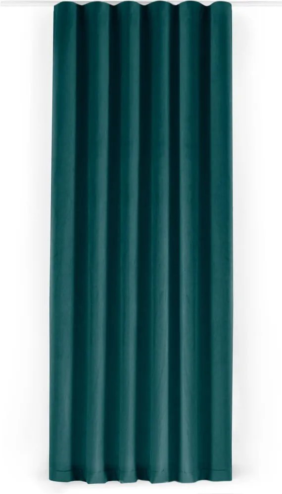 Zamatový dimout záves v petrolejovej farbe 200x270 cm Velto – Filumi