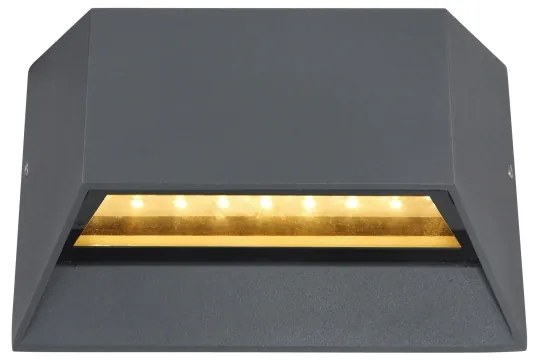 Globo 34175 - LED Vonkajšie nástenné svietidlo HONNA LED/7W/230V IP54 antracit