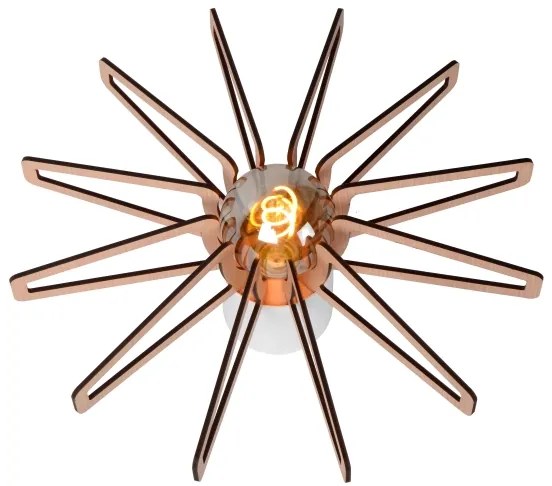 Lucide 77184/45/31 - Stropné svietidlo ZIDANE 1xE27/15W/230V biela/hnedá