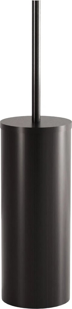 Rea Til, kovový stojan na WC s kefou, čierna matná, REA-88089
