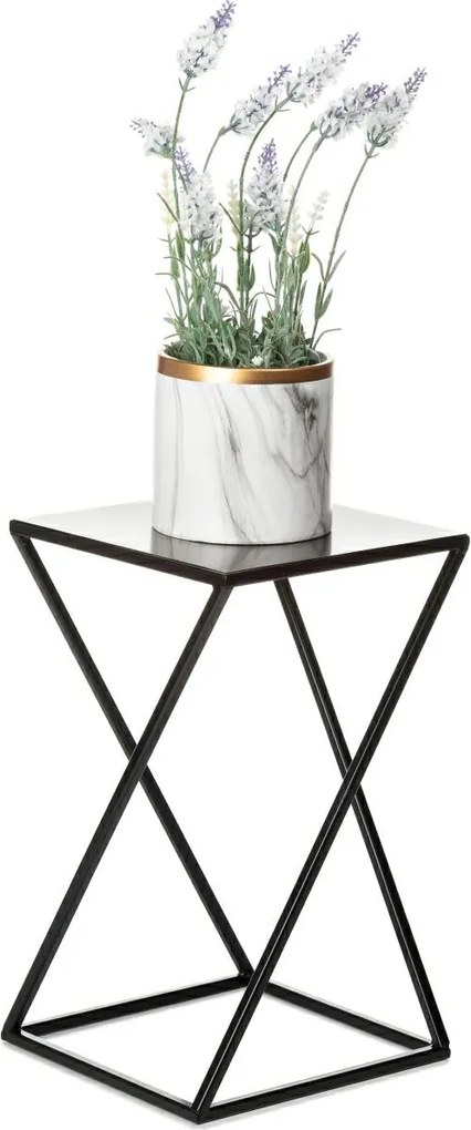 STOJAN NA KVETINÁČ LOFT4 40X24X24 CM ČIERNA