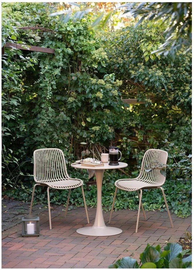 Kovový okrúhly záhradný jedálenský stôl ø 60 cm Meira – House Nordic