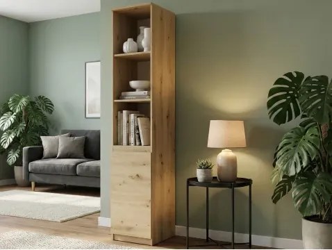 Regál s dvierkami Carlos, dub artisan, šírka 40 cm%