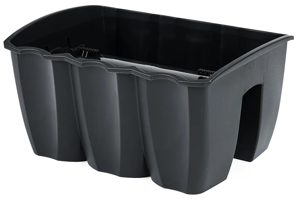 Truh.CROWN 39x28cm/DCRO400/na zábradlí/tmavosivý, 12 l