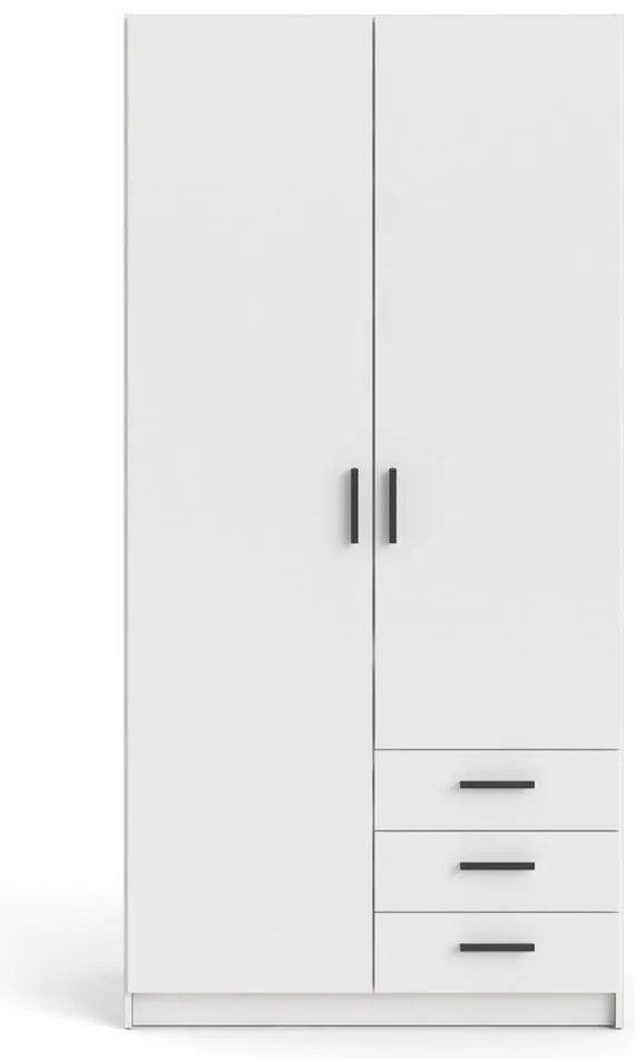 Biela šatníková skriňa 99x200 cm Sprint – Tvilum