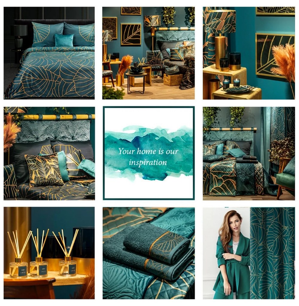 ZATEMŇOVACÍ ZÁVES NA KRÚŽKOCH LIMITED COLLECTION LILI2 140X250 CM TYRKYSOVÁ