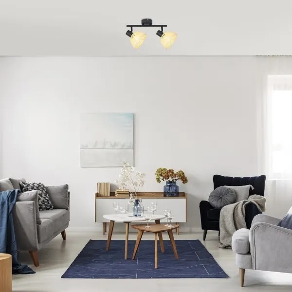 Rabalux 3134 - Bodové svietidlo RATTAN 2xE14/15W/230V ratan