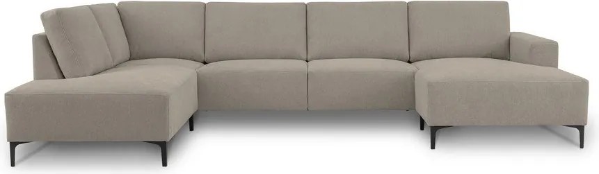 Svetlohnedá ženilková rohová pohovka (ľavý roh/do tvaru "U") Fabian – Scandic