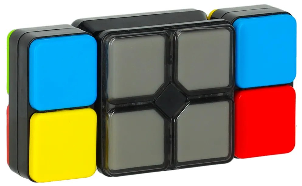 KIK LED puzzle kocka 4v1 – arkádová hra pre deti 6+, plastová, napájanie 2×AA