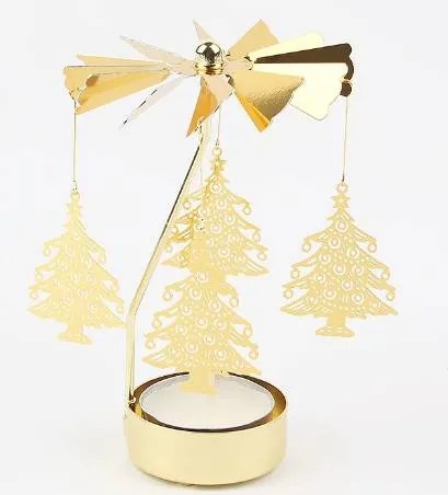 DECOLED Andělské zvonění, 8 x 13 cm, stromečky, zlaté
