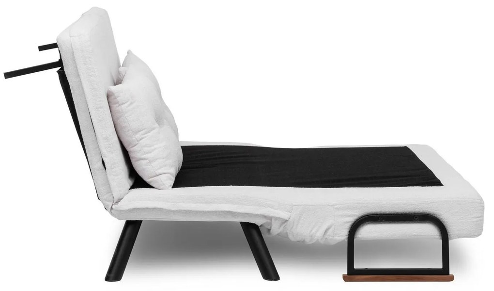 Pohovka futon Sandy (biela). Akcia -19%. Vlastná spoľahlivá doprava až k Vám domov. 1101768