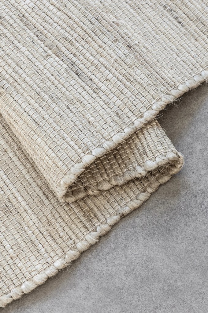 Hanse Home, Koberec behúň Handloom 105960 Dhaka Ivory White, 80x200, biela, chodba / predsieň